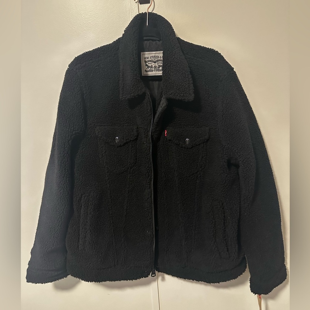 NWT Levi’s Men’s Black Sherpa Jacket
